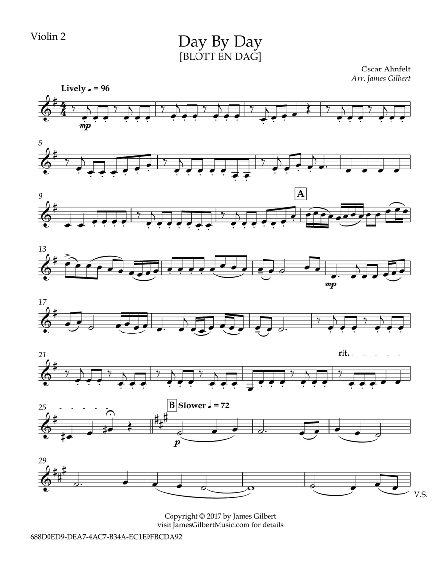 Day By Day String Quartet scores gallery preview page 2
