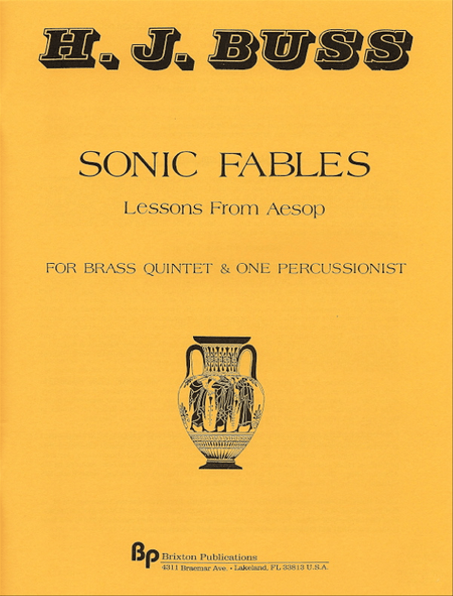 Sonic Fables: Lessons from Aesop Percussion scores gallery preview page 1