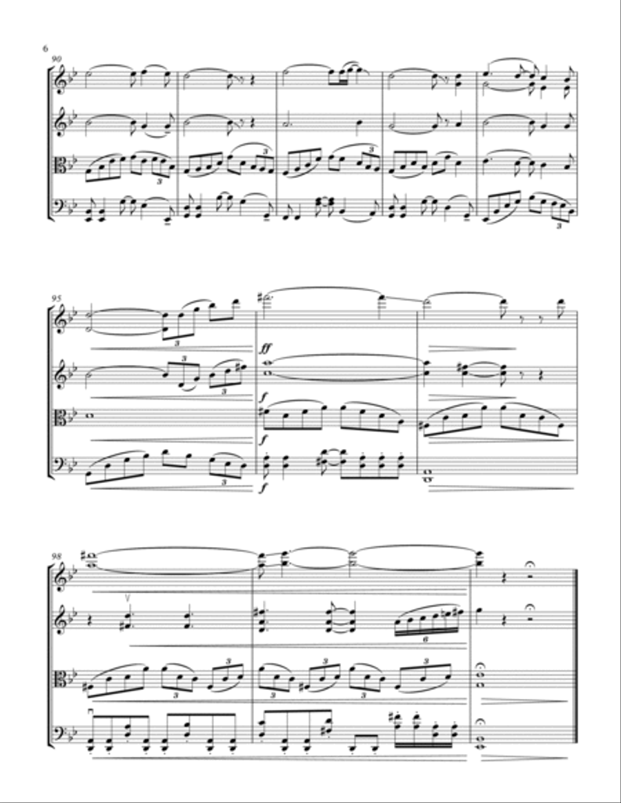Like A Stone String Quartet scores gallery preview page 6