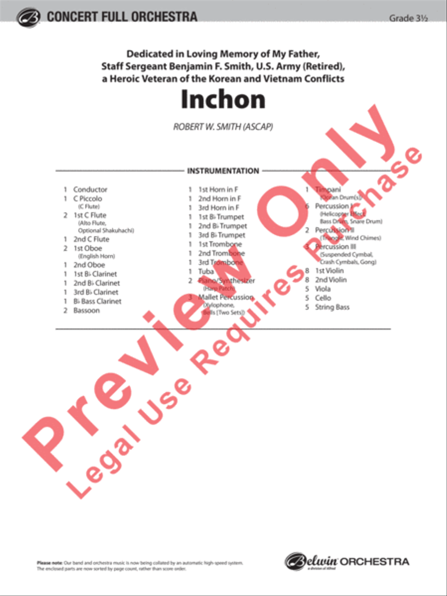Inchon Full Orchestra scores gallery preview page 2