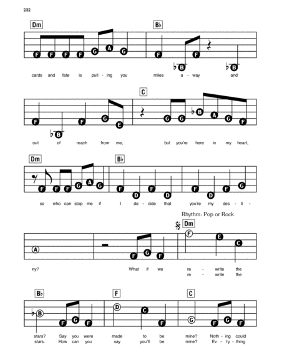 Rewrite The Stars (from The Greatest Showman) Electronic Keyboard scores gallery preview page 2