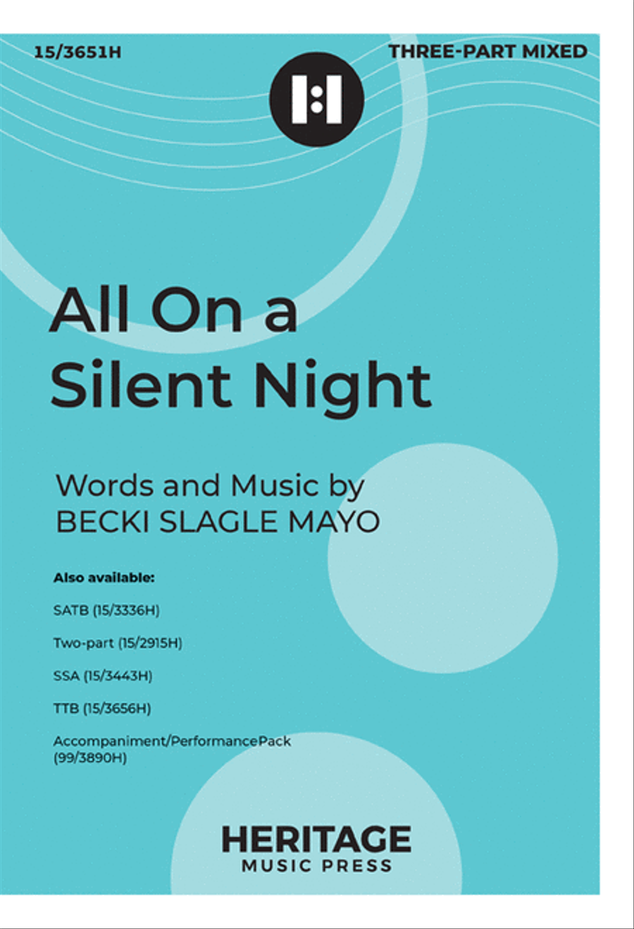 All On a Silent Night 3-Part scores gallery preview page 1