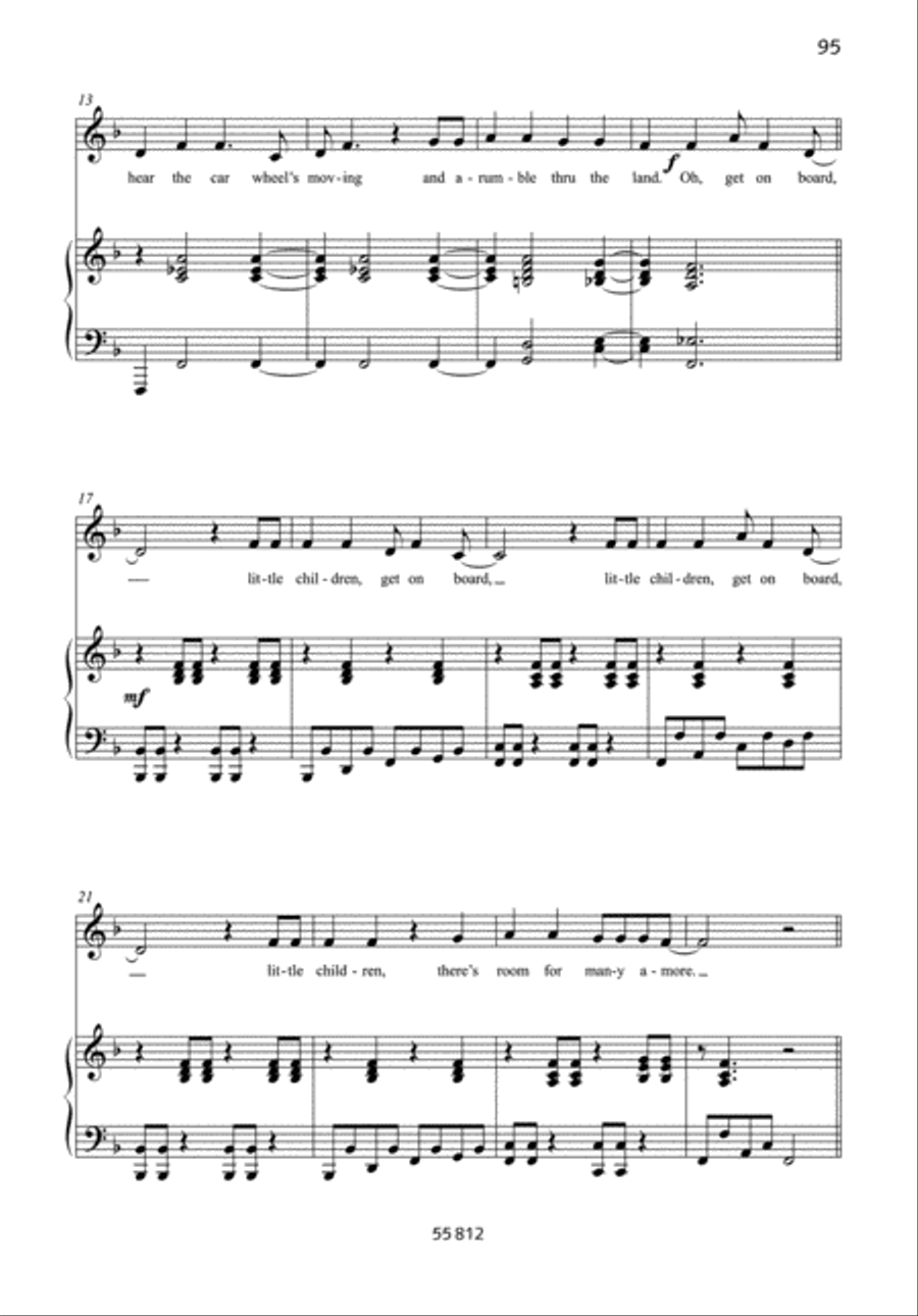 The Gospel train The Gospel train Voice Solo scores gallery preview page 2