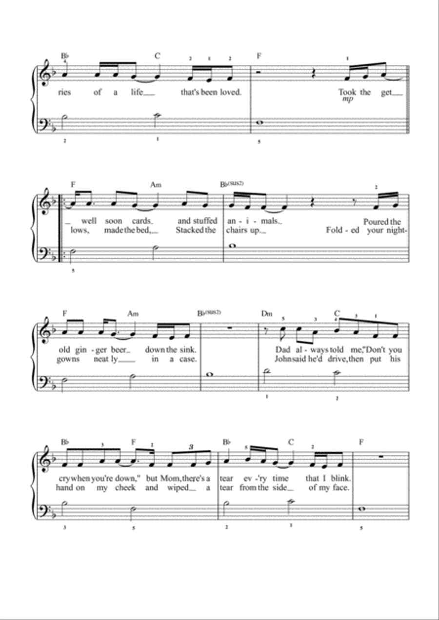 Supermarket Flowers Supermarket Flowers Piano, Vocal, Guitar scores gallery preview page 2