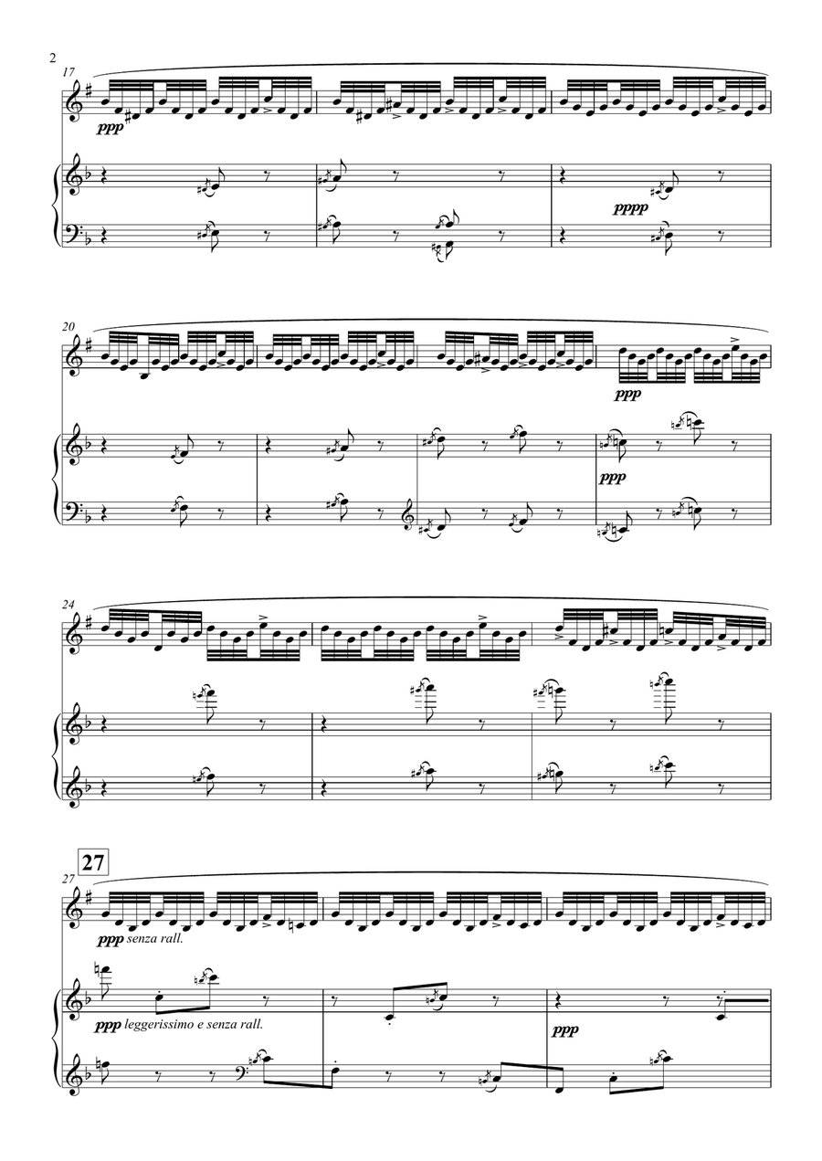 Le Api arranged for Soprano Saxophone and Piano Soprano Saxophone scores gallery preview page 3