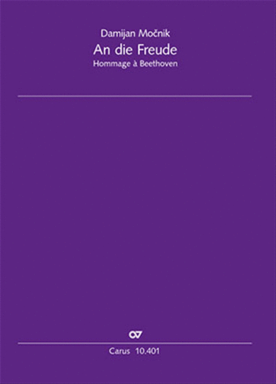 Ode to Joy. Hommage a Beethoven 4-Part scores gallery preview page 1