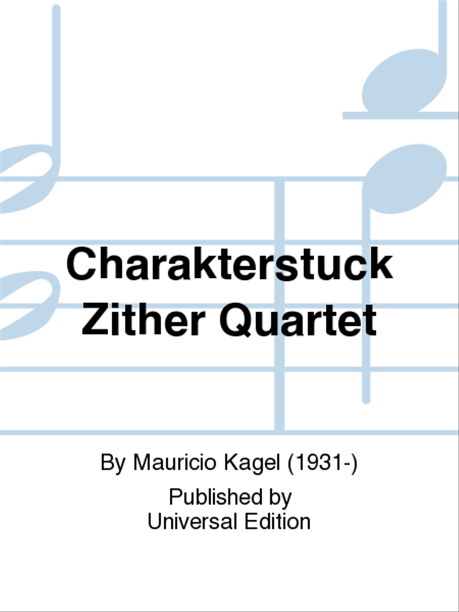 Charakterstuck Zither Quartet Zither scores gallery preview page 1