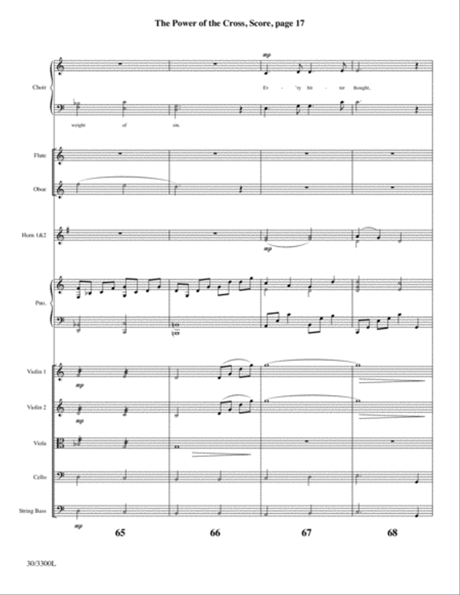 The Power of the Cross - Instrumental Ensemble Score and Parts Choir scores gallery preview page 19
