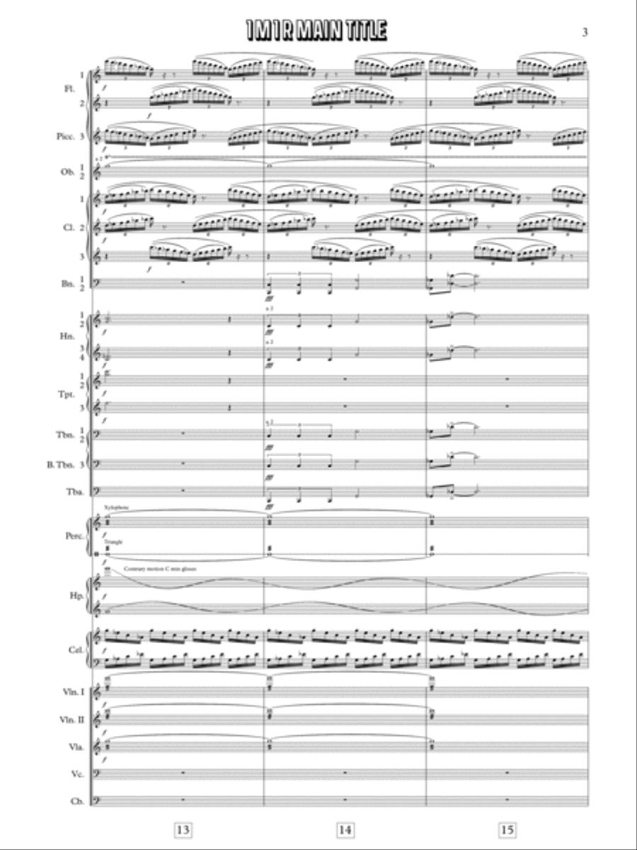 Airplane Score - Score Only Full Orchestra scores gallery preview page 5