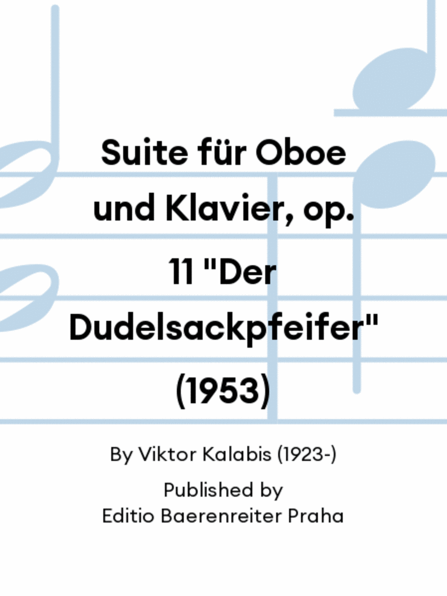 Suite für Oboe und Klavier, op. 11 
