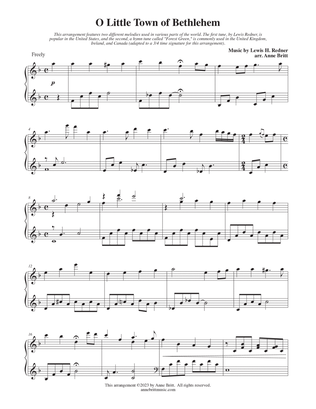 O Little Town of Bethlehem (piano solo)