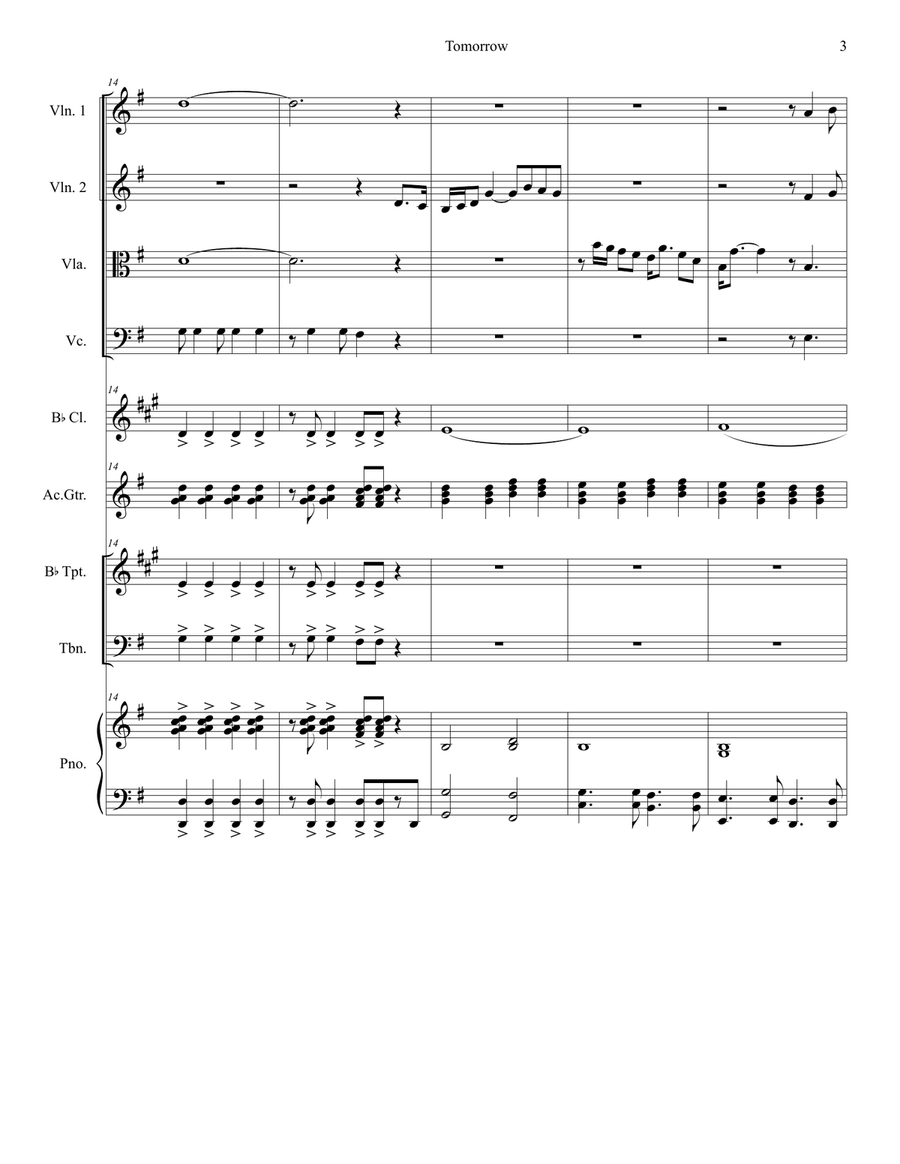 Tomorrow Chamber Orchestra scores gallery preview page 3