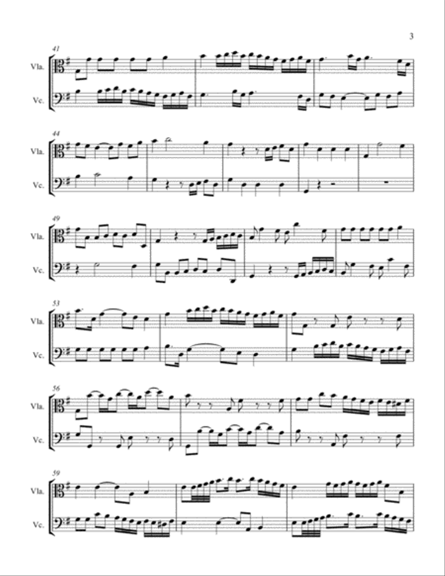 15 Canons for Viola and Cello String Duet scores gallery preview page 3