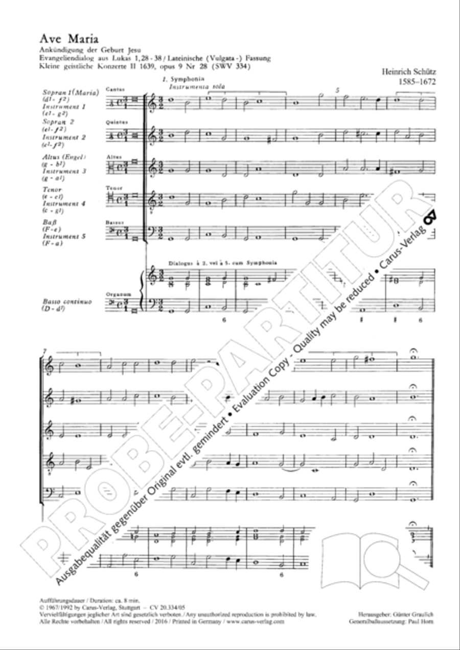 Ave Maria gratia plena SA scores gallery preview page 5