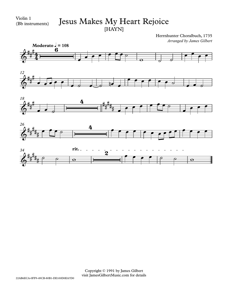 Jesus Makes My Heart Rejoice String Quartet scores gallery preview page 5