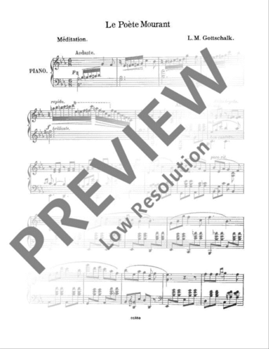 Le Poète Mourant Le Poète Mourant Piano Solo scores gallery preview page 3