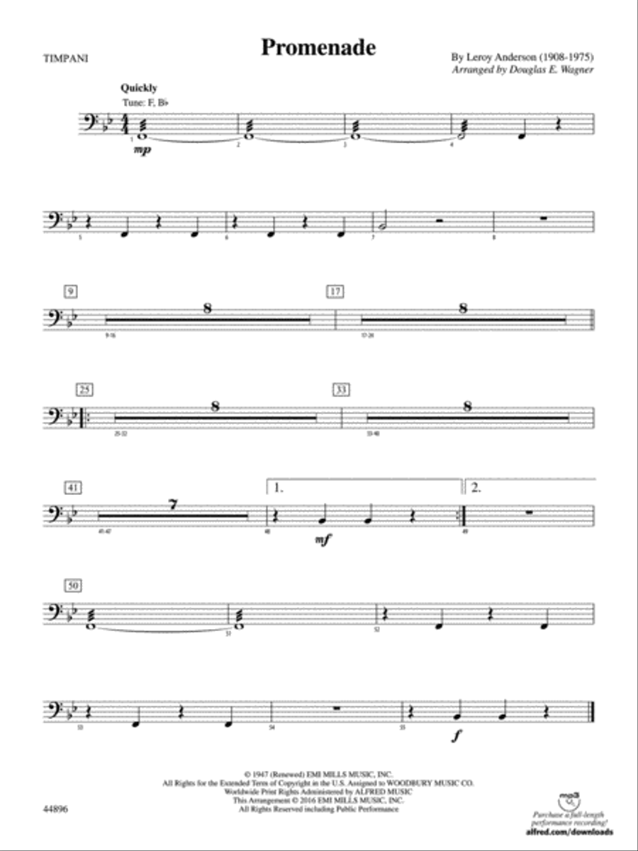 Promenade: Timpani