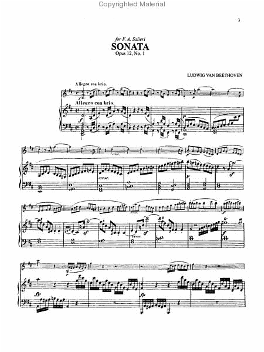Ten Violin Sonatas, Volume 1 Violin Solo scores gallery preview page 4