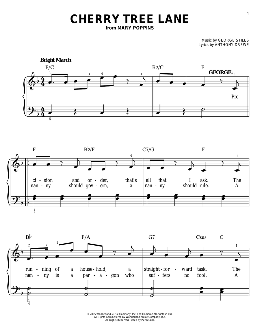 Cherry Tree Lane Voice scores gallery preview page 1