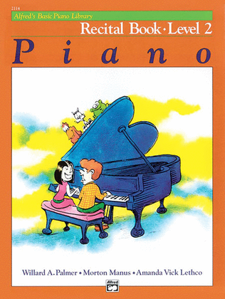 Book cover for Alfred's Basic Piano Course Recital Book, Level 2