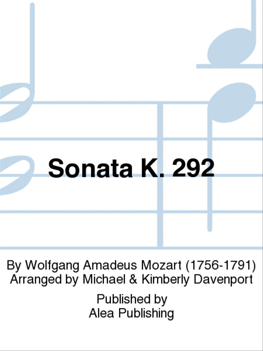 Sonata K. 292 Woodwind Duet scores gallery preview page 1