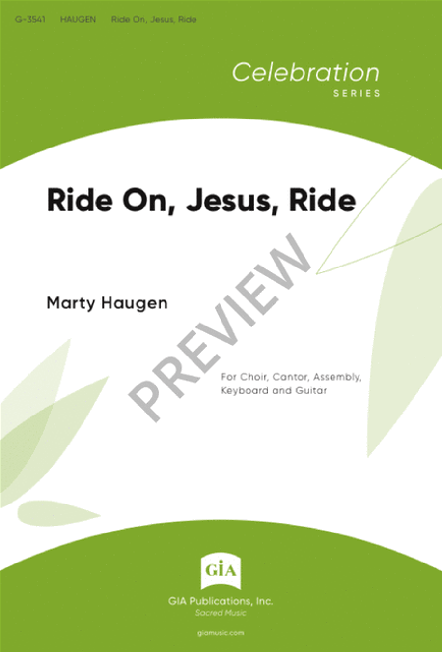 Ride On, Jesus, Ride 4-Part scores gallery preview page 2