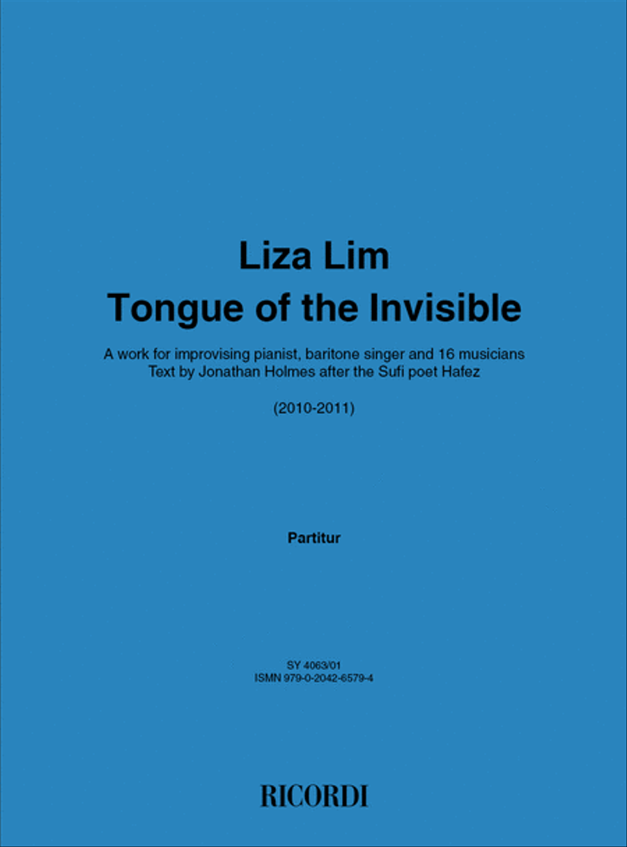Tongue of the Invisible Tongue of the Invisible Baritone Voice scores gallery preview page 1