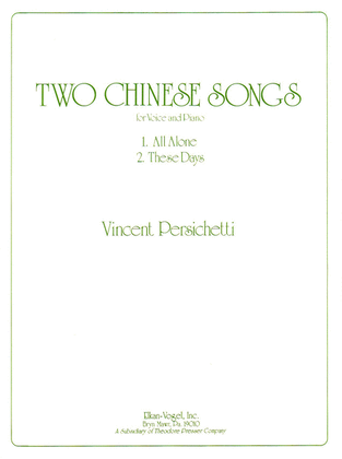 Book cover for Two Chinese Songs