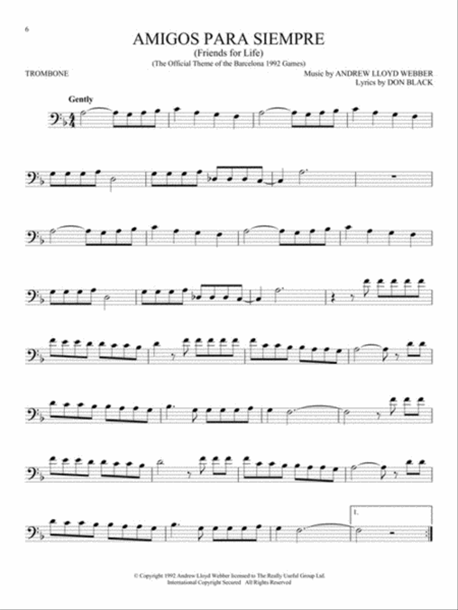 The Songs of Andrew Lloyd Webber