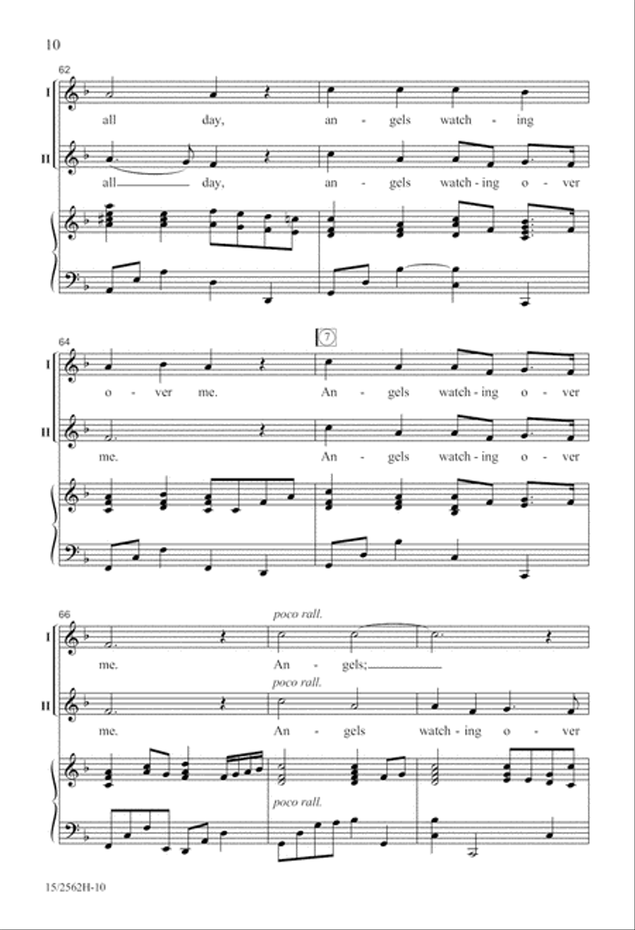 Angels Watching Over Me 2-Part scores gallery preview page 11