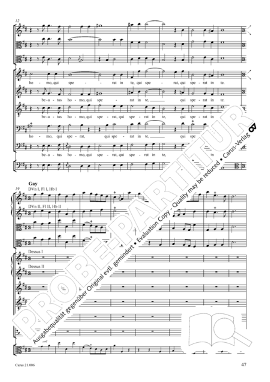 Quam dilecta tabernacula Men's Choir scores gallery preview page 48
