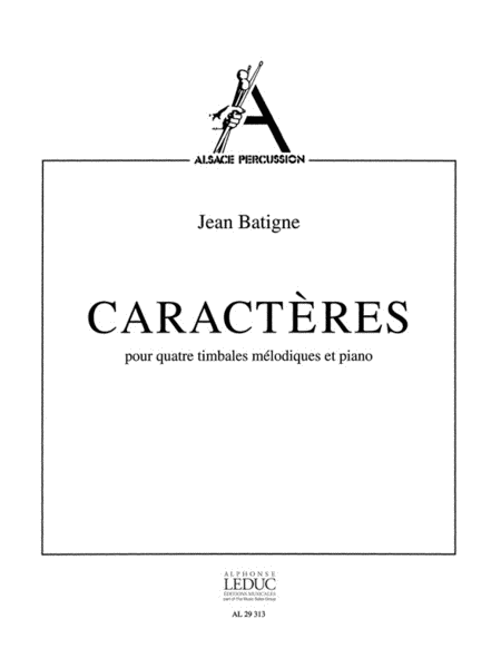 Caracteres (percussion(s) & Piano)