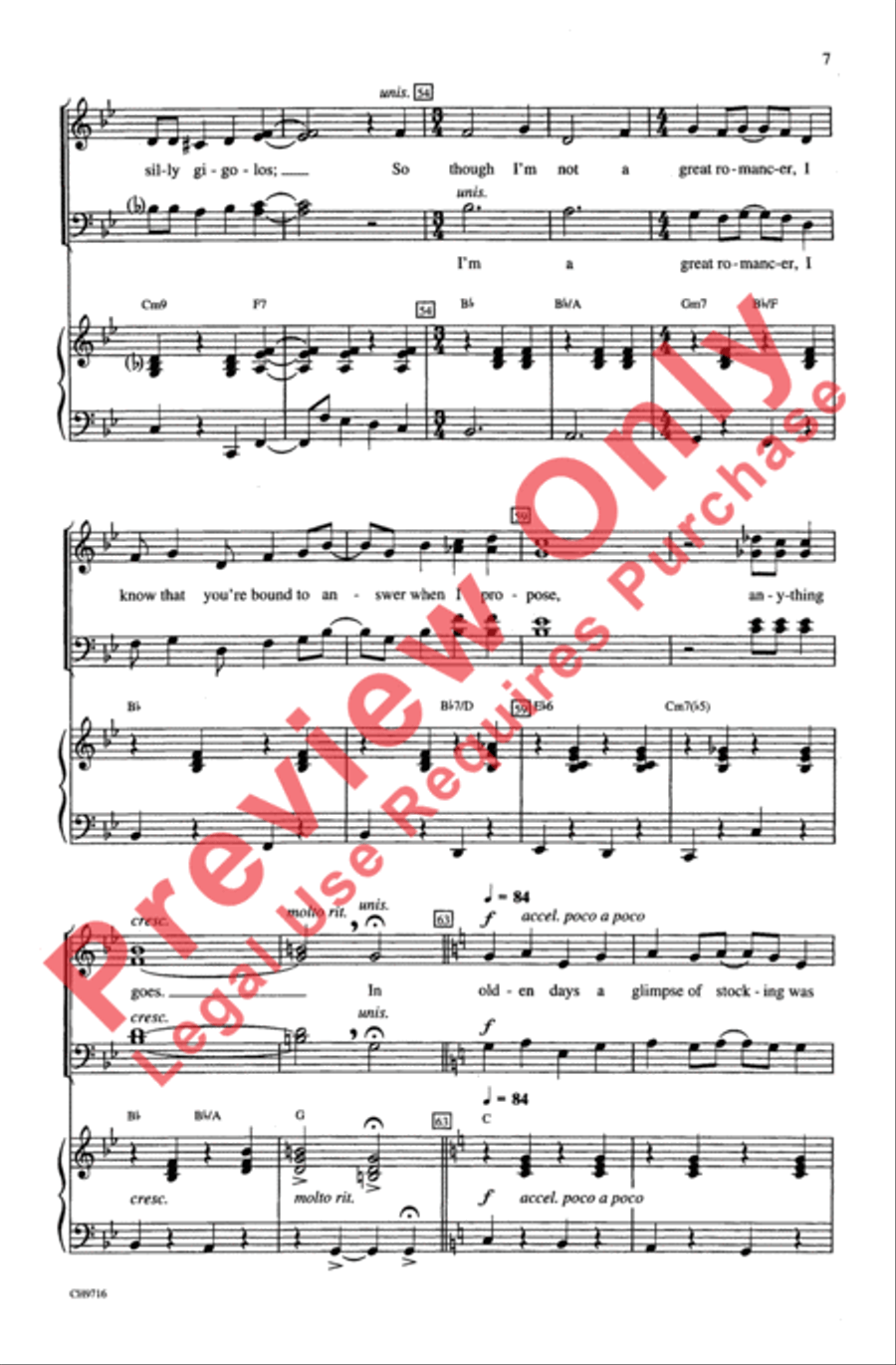 Anything Goes 4-Part scores gallery preview page 6