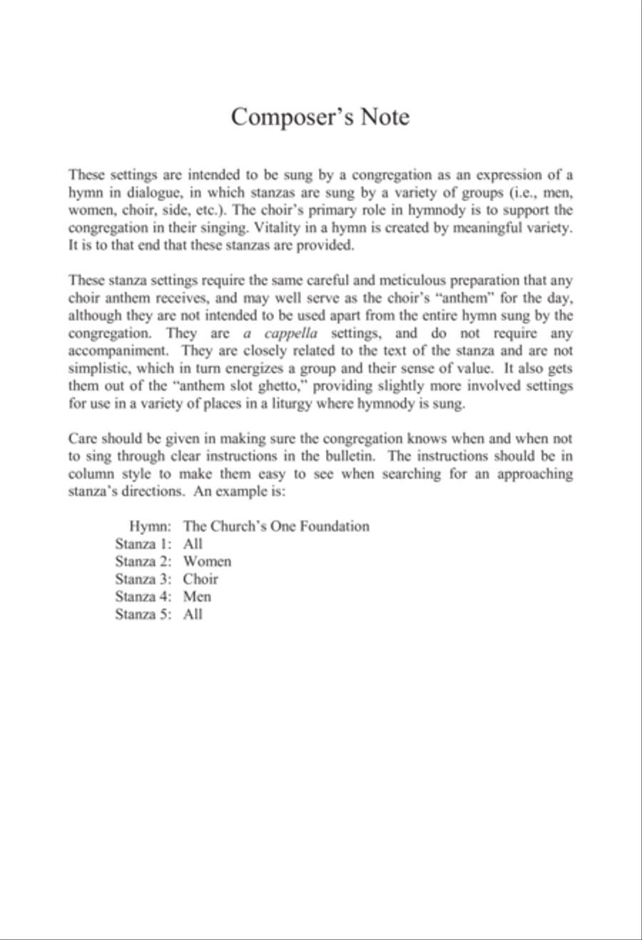 Five Choral Stanzas, Set 1 4-Part scores gallery preview page 2