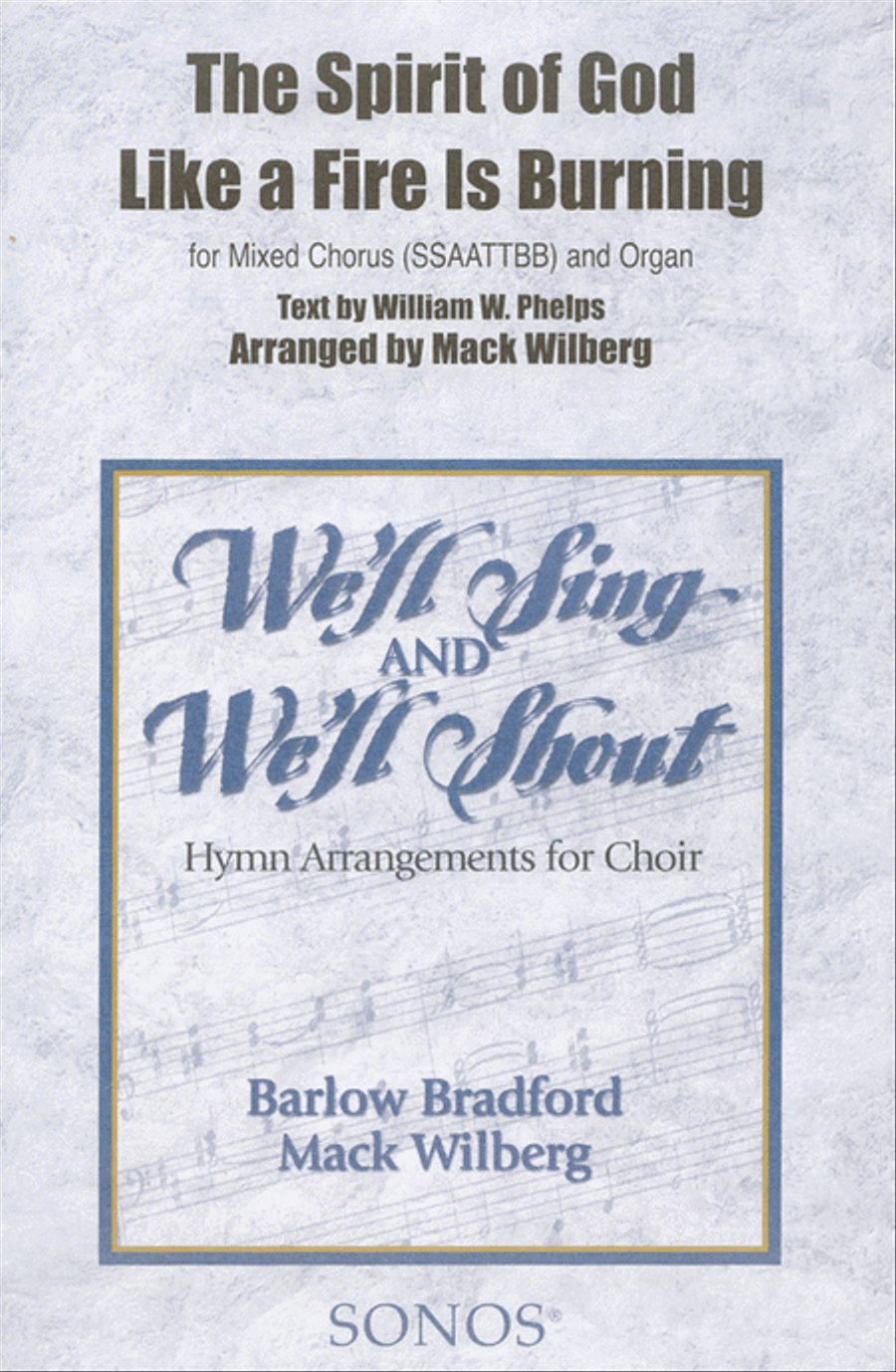 The Spirit of God Like a Fire is Burning - SSAATTBB - Wilberg SSAATTBB scores gallery preview page 1