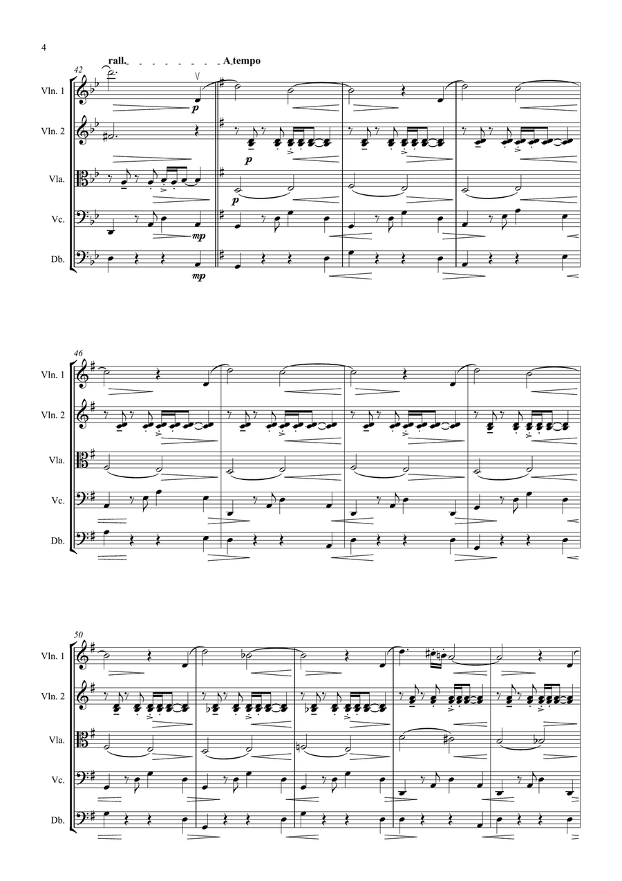 Thank you Tango for String Orchestra String Orchestra scores gallery preview page 4