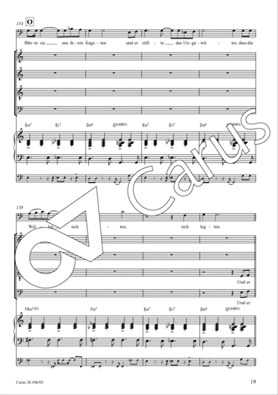 Die mit Schiffen auf dem Meer (Psalm 107) 4-Part scores gallery preview page 20