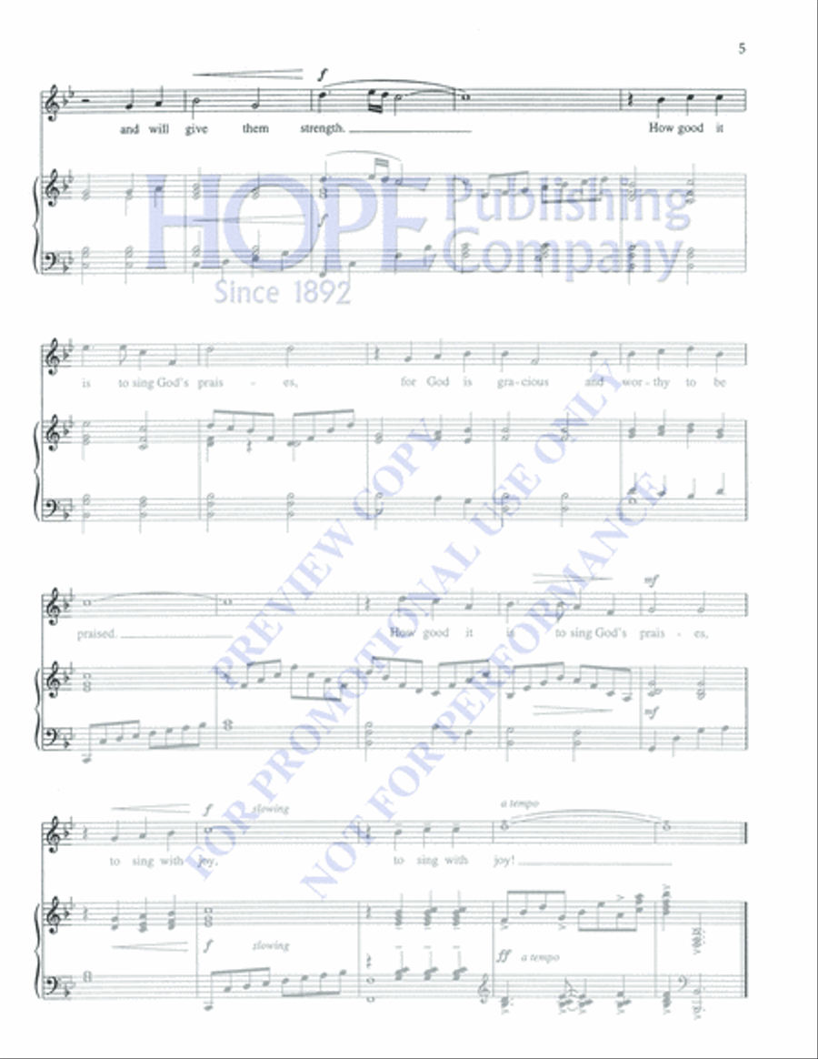 A Song of Joy Medium Voice scores gallery preview page 7