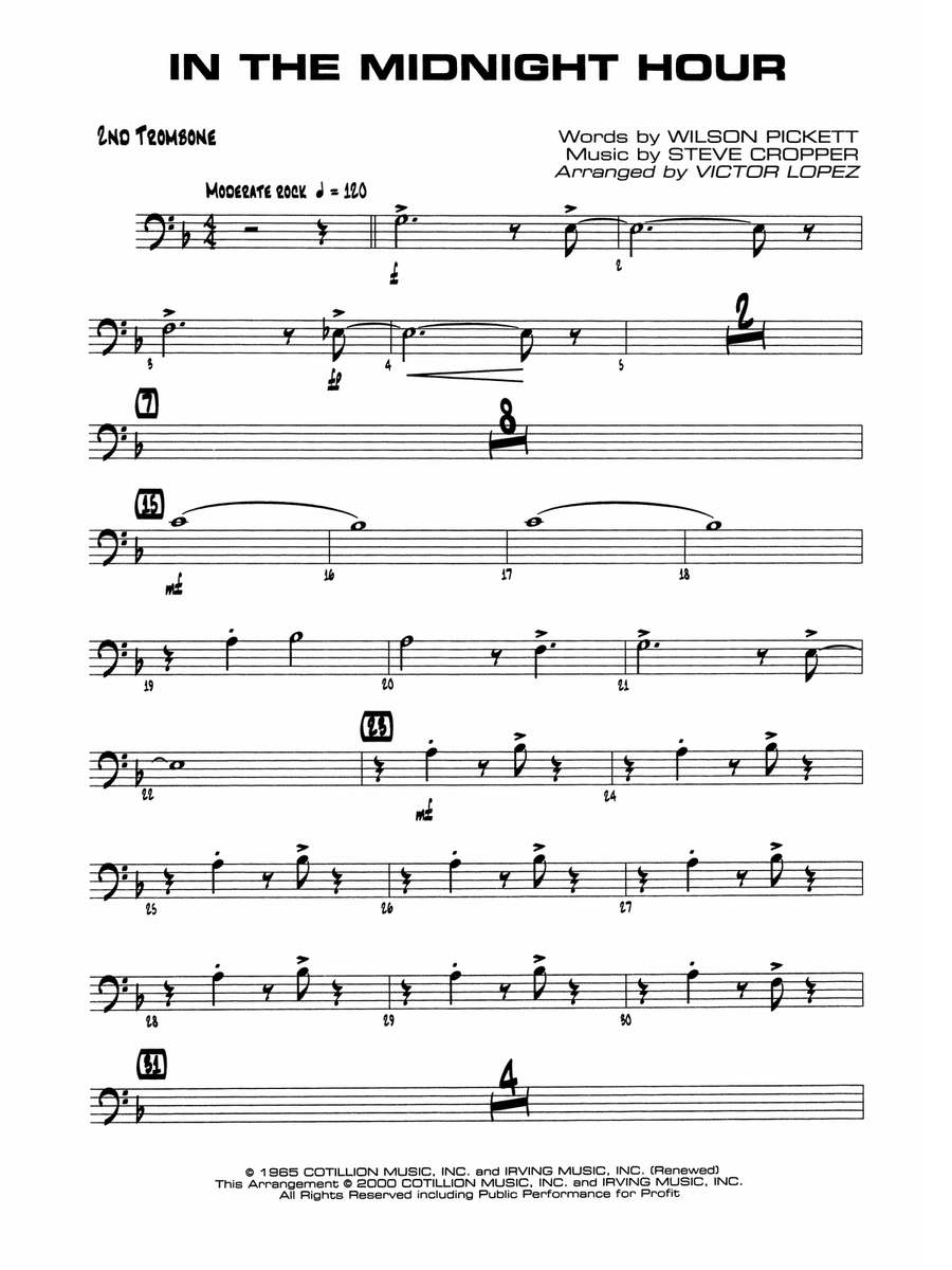 In the Midnight Hour: 2nd Trombone