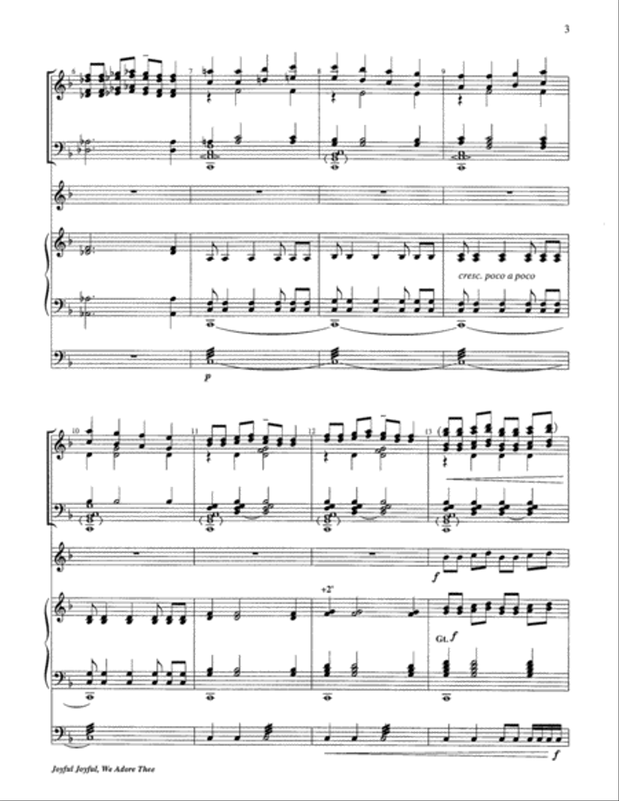 Joyful, Joyful, We Adore Thee 5-Octaves scores gallery preview page 17