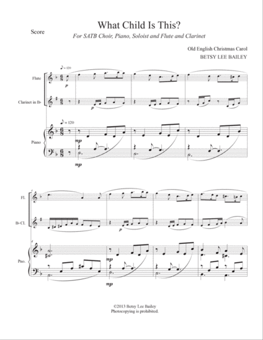 What Child Is This? 3-Part scores gallery preview page 2