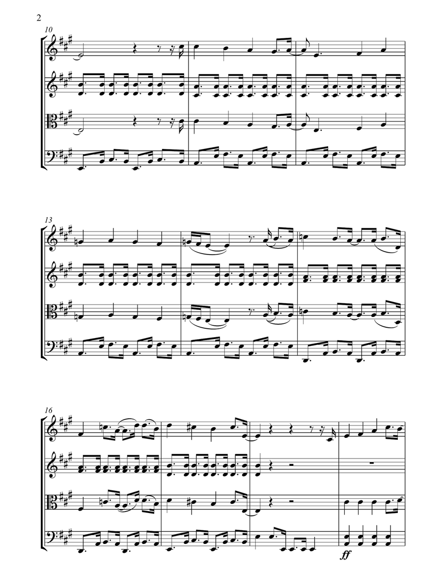 California Girls String Quartet scores gallery preview page 2