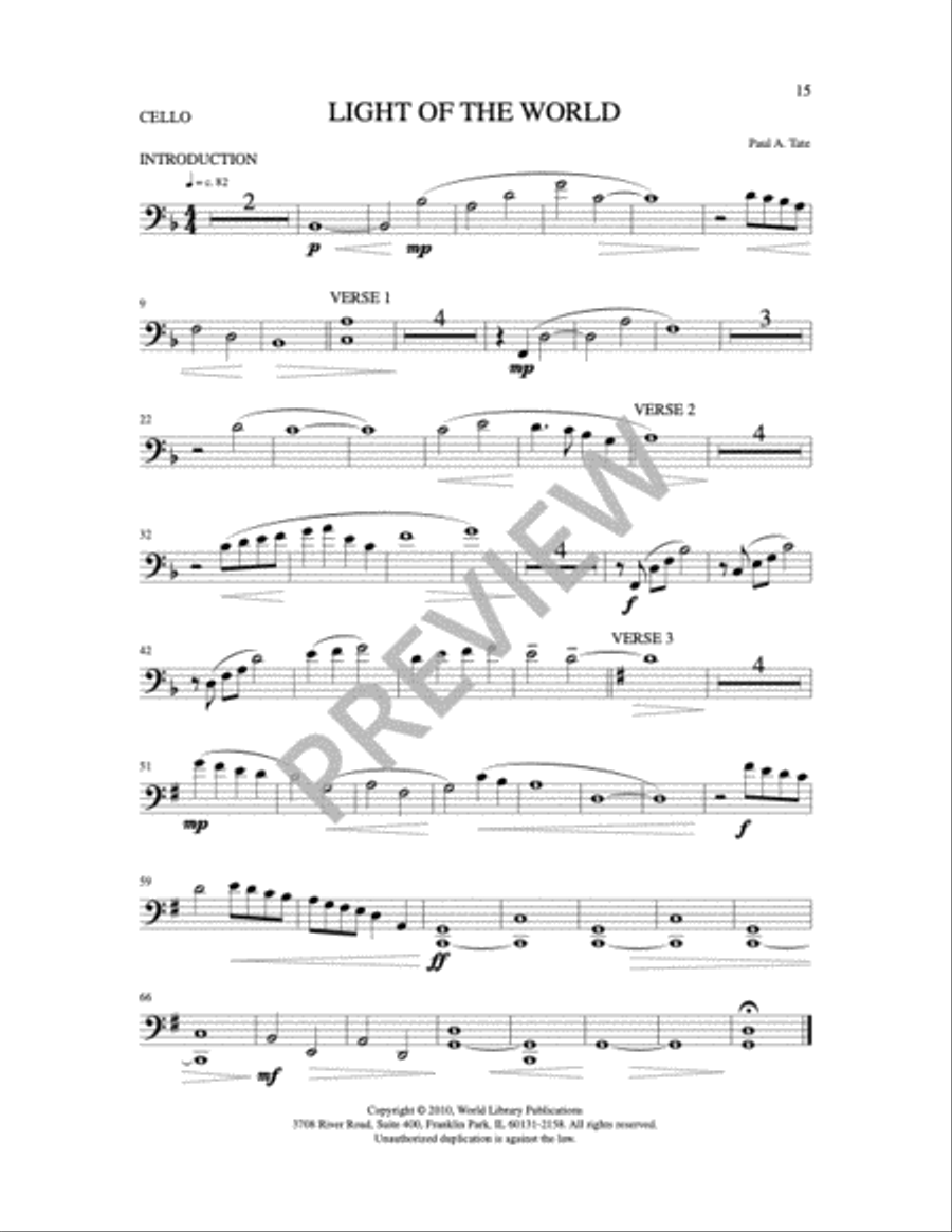 Light of the World 4-Part scores gallery preview page 7