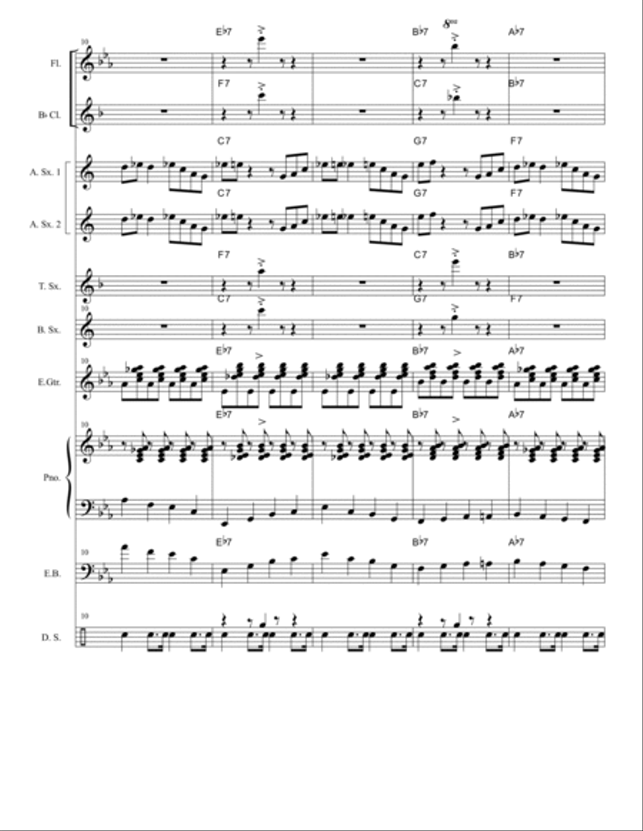 WILSON'S BOOGIE WOOGIE Large Ensemble scores gallery preview page 4