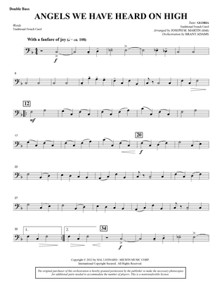 Angels We Have Heard On High (from Carols For Choir And Congregation) - Double Bass