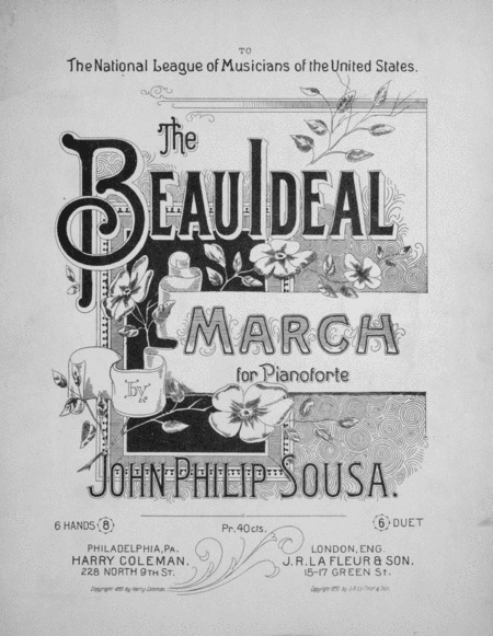 The Beau Ideal March for Pianoforte