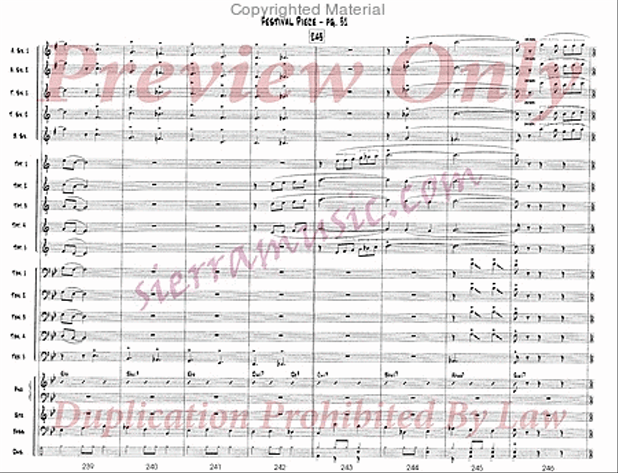 Festival Piece Big Band scores gallery preview page 32