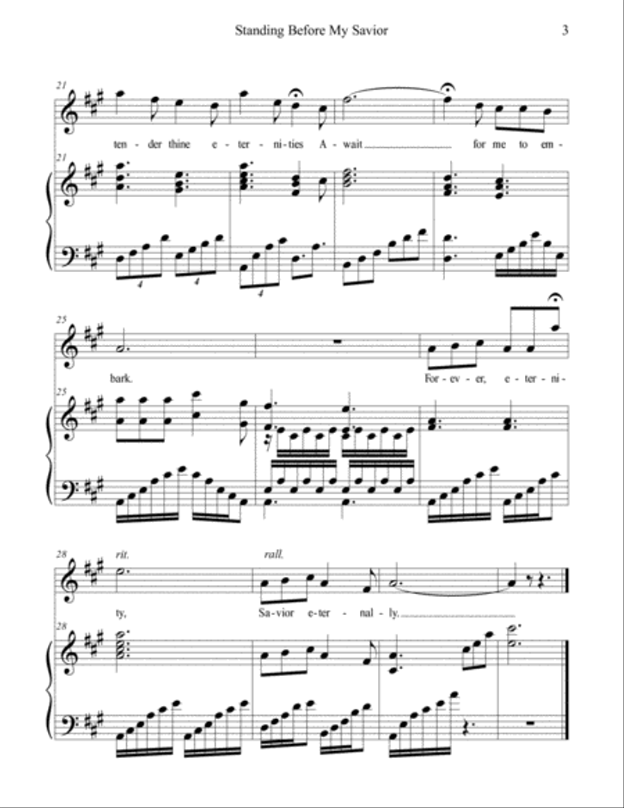 Standing Before My Savior Small Ensemble scores gallery preview page 3