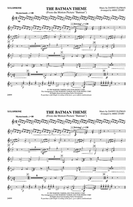 Book cover for The Batman Theme (from Batman): Xylophone