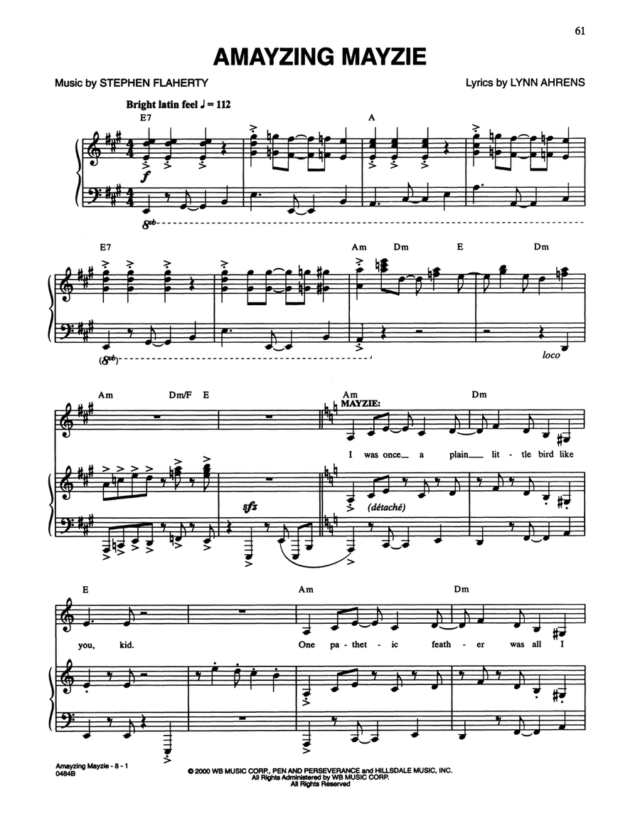 Amayzing Mayzie (from Seussical The Musical) Piano, Vocal scores gallery preview page 1